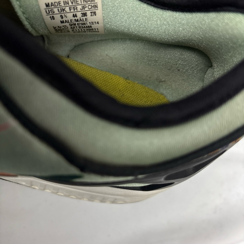 Adidas Originals Mens ZX FLUX NPS Blush Green Floral All Over Print Sneaker 10 - Picture 16 of 16